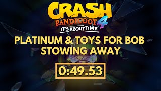 Time Trial Stowing Away in 04953 Crash Bandicoot 4 Platinum RelicToys for Bob Coco fast [upl. by Hellene774]