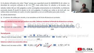 Electrometalurgia 3 Calcular el número de celdas por circuito la resistividad del electrolito y más [upl. by Niras]