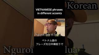 vietnamese phrases in different accents [upl. by Alleirbag]