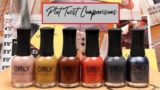 Orly Fall Color Pass 2023 Plot Twist with Comparisons [upl. by Revned124]