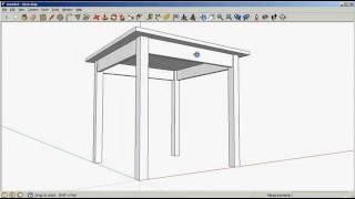 SketchUp Drawing a table [upl. by Itirahc]