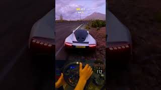 Forza Horizon 5 gameplay 4k Fastest car in the GAME Aston Martin ValhallaLogitech g29 shorts [upl. by Icrad]