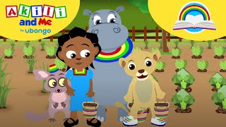 STORYTIME Akili Visits the Farm  New Words with Akili  African Educational Cartoons [upl. by Leese]