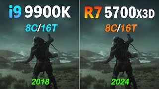 Core i9 9900K vs Ryzen 7 5700X3D  Benchmark and Gaming Test [upl. by Lerat419]