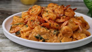 Spicy Creamy Shrimp Pasta Recipe  30 Minute Meal [upl. by Thury]