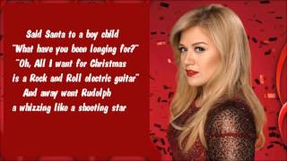 Kelly Carskon  Run Run Rudolph Lyric Video [upl. by Novyaj]