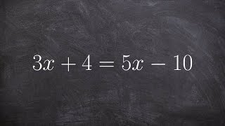 Solving an equation with variables on both side and one solution [upl. by Vesta]