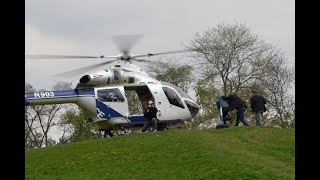 McDonnell Douglas MD902 VIP rescue demonstration at Police Day 2017 Budapest [upl. by Lorrac]