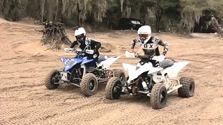 YFZ450R WITH RP RACING EXHAUST 2024 YFZ450R WITH HMF EXHAUST [upl. by Martell]