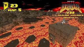 Brutal Doom v22 37a DBP23 map05 Realism Violence difficulty [upl. by Tiossem166]