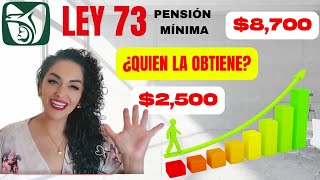 Ley 73 de 2500 a 8700 ¿Quién la obtiene ¿Porqué ganas menos [upl. by Nymzaj]