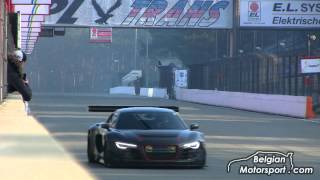 Audi R8 LMS Supercharged 700hp  insane downshifts and Capristo exhaust [upl. by Dag]