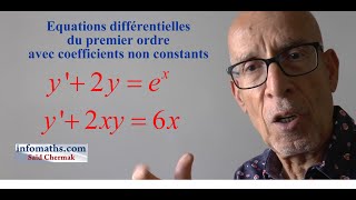 ÉQUATIONS DIFFÉRENTIELLES DU PREMIER ORDRE PARTIE II [upl. by Anelrihs227]