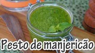 MOLHO PESTO DE MANJERICÃO I Receitas e Temperos [upl. by Tara]