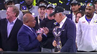 Super Bowl LVI Trophy Presentation for Los Angeles Rams [upl. by Wilfred593]