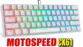 Review Teclado Mecânico Gamer Motospeed CK61 RGB [upl. by Omari]