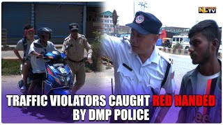 TRAFFIC VIOLATORS CAUGHT RED HANDED BY DMP POLICE [upl. by Niltak]