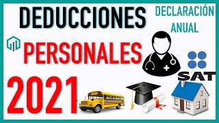 Deducciones Personales para 2021  Declaración Anual 2020 [upl. by Kamillah]