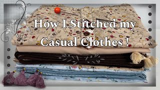 How I Stitched my Casual Clothes  Lawn 3 Piece Suits Stitching Ideas for Summer [upl. by Geof723]