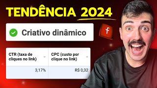 TESTE DE CRIATIVO DINÂMICO  TENDÊNCIA 2024  FACEBOOK ADS [upl. by Anselmi]