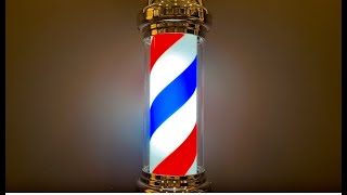 Barber Shop Sound Effects and Stock Video  Barber Shop Pole [upl. by Edlun]