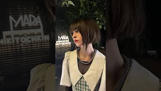 Textured Bob with accentuated strands haircuttutorial hairstyletutorial [upl. by Kcirdahc]