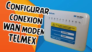 Como configurar la conexión WAN  Huawei HG658d TELMEX  Tutoriales Mata13 [upl. by Armington827]