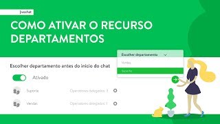 Como ativar o recurso Departamentos  JivoChat [upl. by Hauser110]