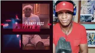 Plumpy Boss  Drama Official Music Video Jamaican Reacts [upl. by Hayyifas]