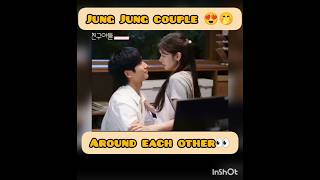 🤌Jung Jung couple real romcom 🤭😍junghaein jungsomin reels [upl. by Arratahs]