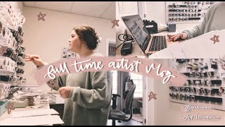 full time artist vlog in my new office  fulfill orders with me [upl. by Krystle29]