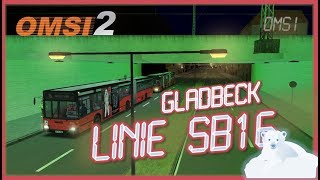 🎮 OMSI 2 Gladbeck met de MB Hamburg VHH 1999 Linie SB16 [upl. by Anirazc412]