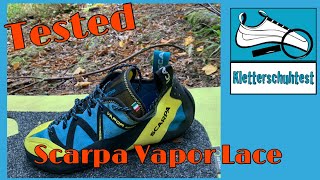 Scarpa Vapor Lace V3  Kletterschuhe Test [upl. by Ayatnohs]