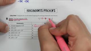 High School Geometry Lesson 35 Proving Angle Relationships [upl. by Attelahs442]