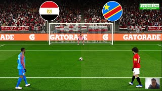 Egypt vs DR Congo  Penalty Shootout 2024  African Cup 2023  Round of 16  PES Gameplay [upl. by Jak]