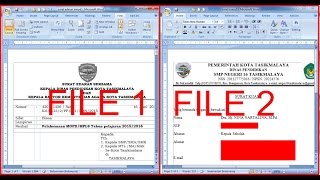 Menampilkan Dua File pada Satu Layar untuk Microsoft Word [upl. by Broderic]