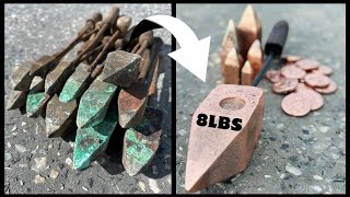 Copper Iron Melt  Huge Copper Soldering Iron  Trash To Treasure  BigStackD ASMR Metal Melting [upl. by Randee]