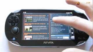 PlayStation Vita  pregled sučelja internet preglednika i PlayStation Storea  HCLhr [upl. by Derzon]