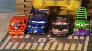 Disney Pixar cars Lightning McQueen Screaming Banshee and the Delinquent Road Hazards re enactment [upl. by Jaquenette]