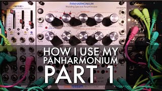 How I use my Rossum Panharmonium Part 1  Mix Voices Blur Feedback and Glide Knobs [upl. by Inat]