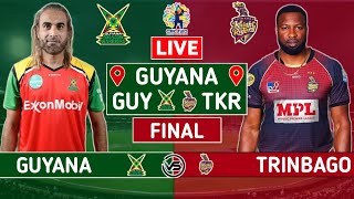 CPL Final Live TKR vs GUY Live  Trinbago Knight Riders vs Guyana Amazon Warriors Live Commentary [upl. by Nuarb]