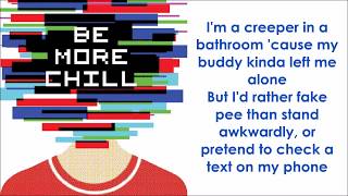 Michael In The Bathroom  BE MORE CHILL LYRICS [upl. by Ecnerat18]