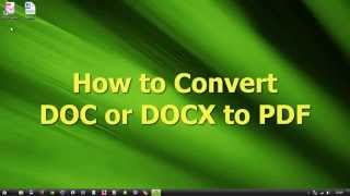 Convert DOCX to PDF [upl. by Talley846]