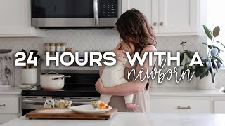 24 HOURS WITH A NEWBORN  Our Daily Routine As First Time Parents [upl. by Ainaj287]