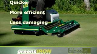 Golf green turf broom  the professionals choice [upl. by Ynnaej419]