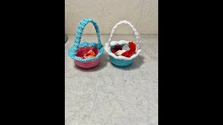 Tuto panier bonbonnière au crochet spécial gaucher AlextitiaTutoCrochet [upl. by Hoem]