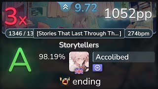 97⭐ Accolibed  Foreground Eclipse  Storytellers Stories DT 9819  1052pp 3❌  osu [upl. by Rol698]