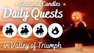 Todays Daily Quests in Valley of Triumph  Sky Children of the Light [upl. by Sephira]