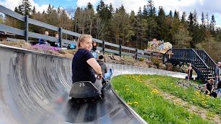 Sommerrodelbahn ONRIDE Video Inselberg Funpark Brotterode 2023 [upl. by Adnamar]