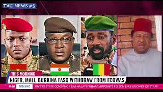 FULL VIDEO Niger Mali Burkina Faso Withdraw From ECOWAS [upl. by Suirradal]